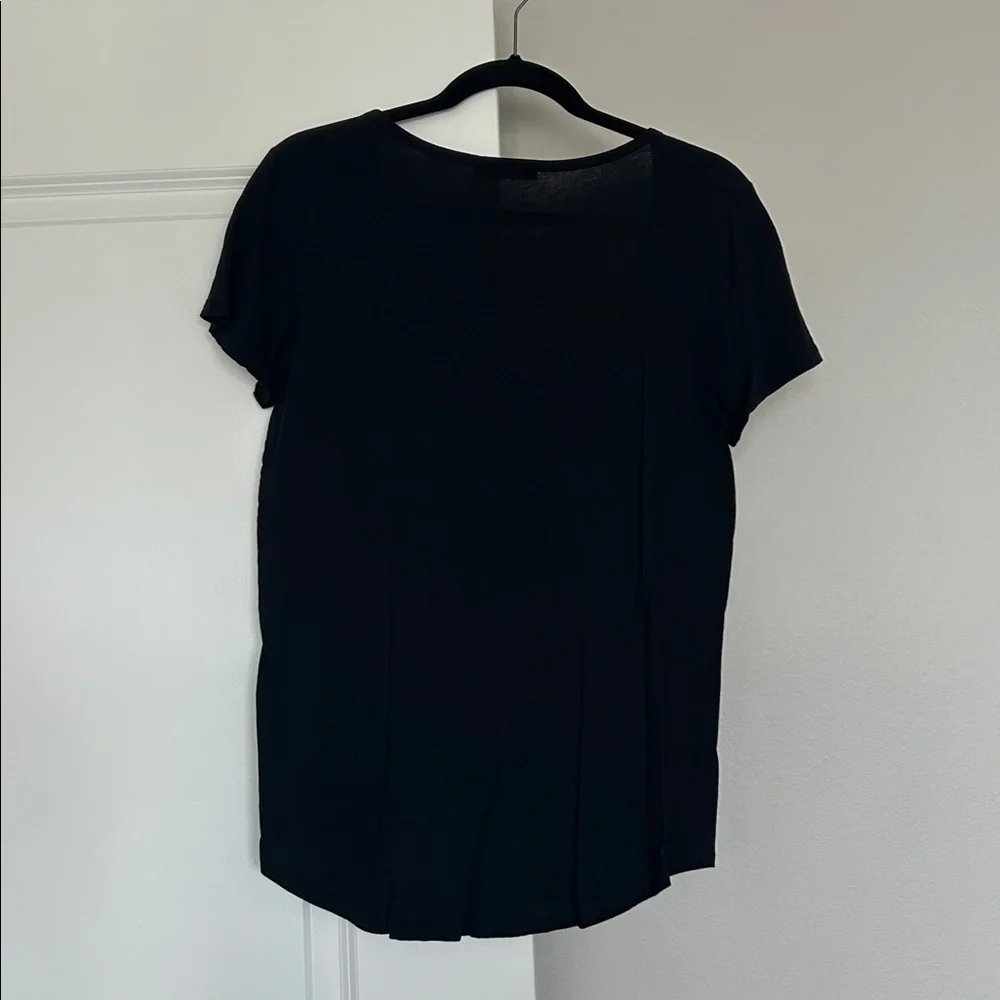 Talula Black Scoop Neck T-Shirt - Picture 3 of 5